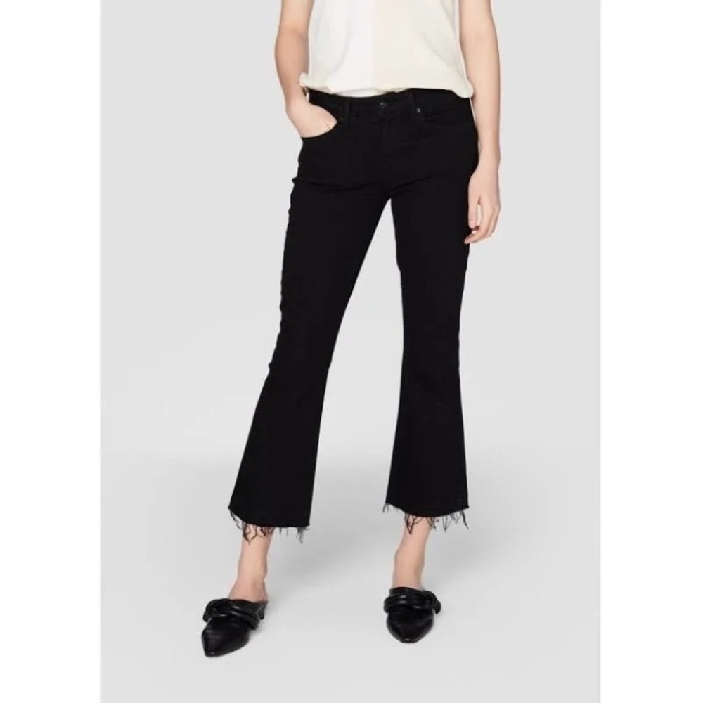 Derek Lam Gia Mid Rise Cropped Flare Jeans